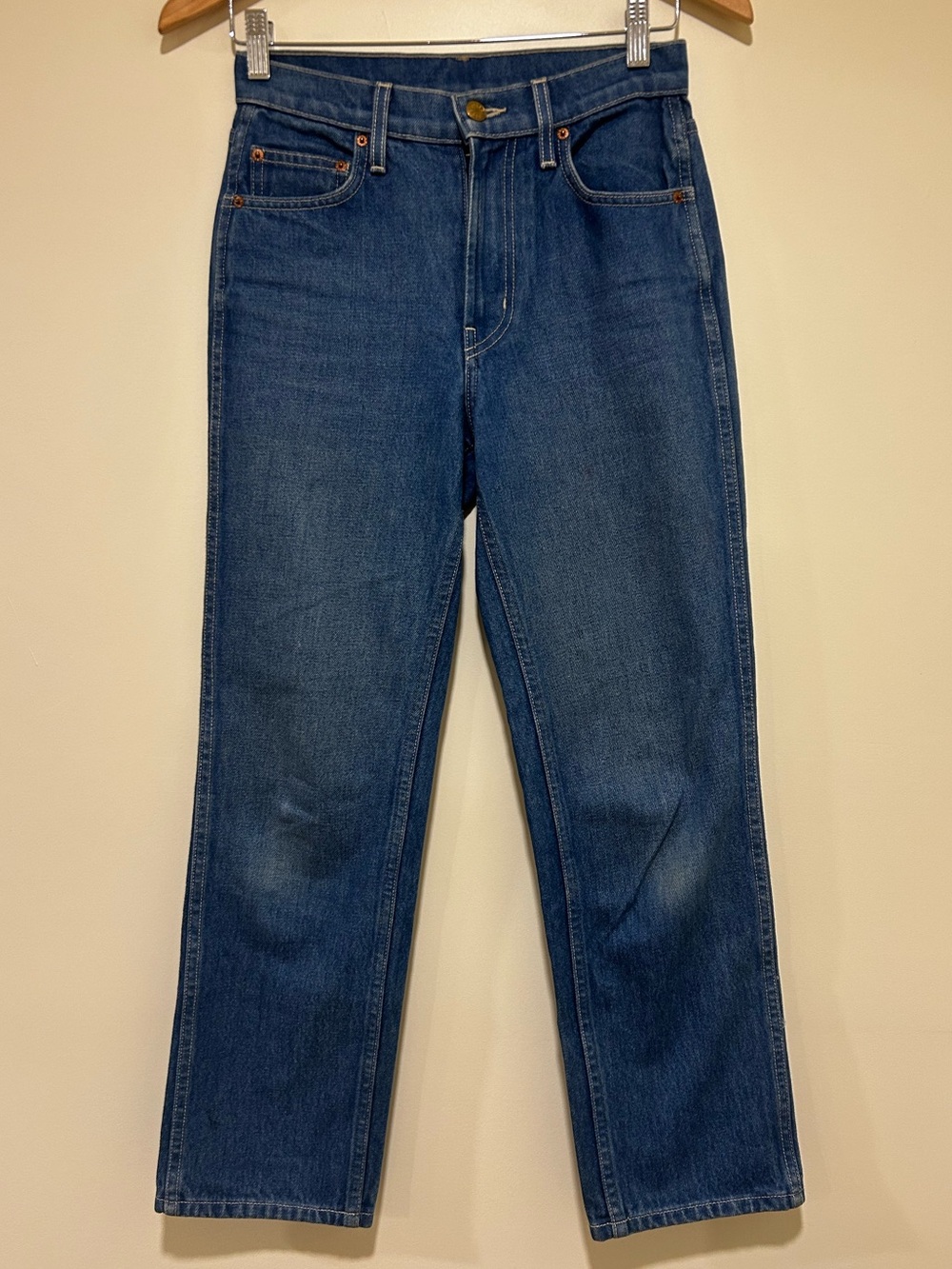 B SIDES Womens Plein High Straight Denim Cotton Jeans Size 24
